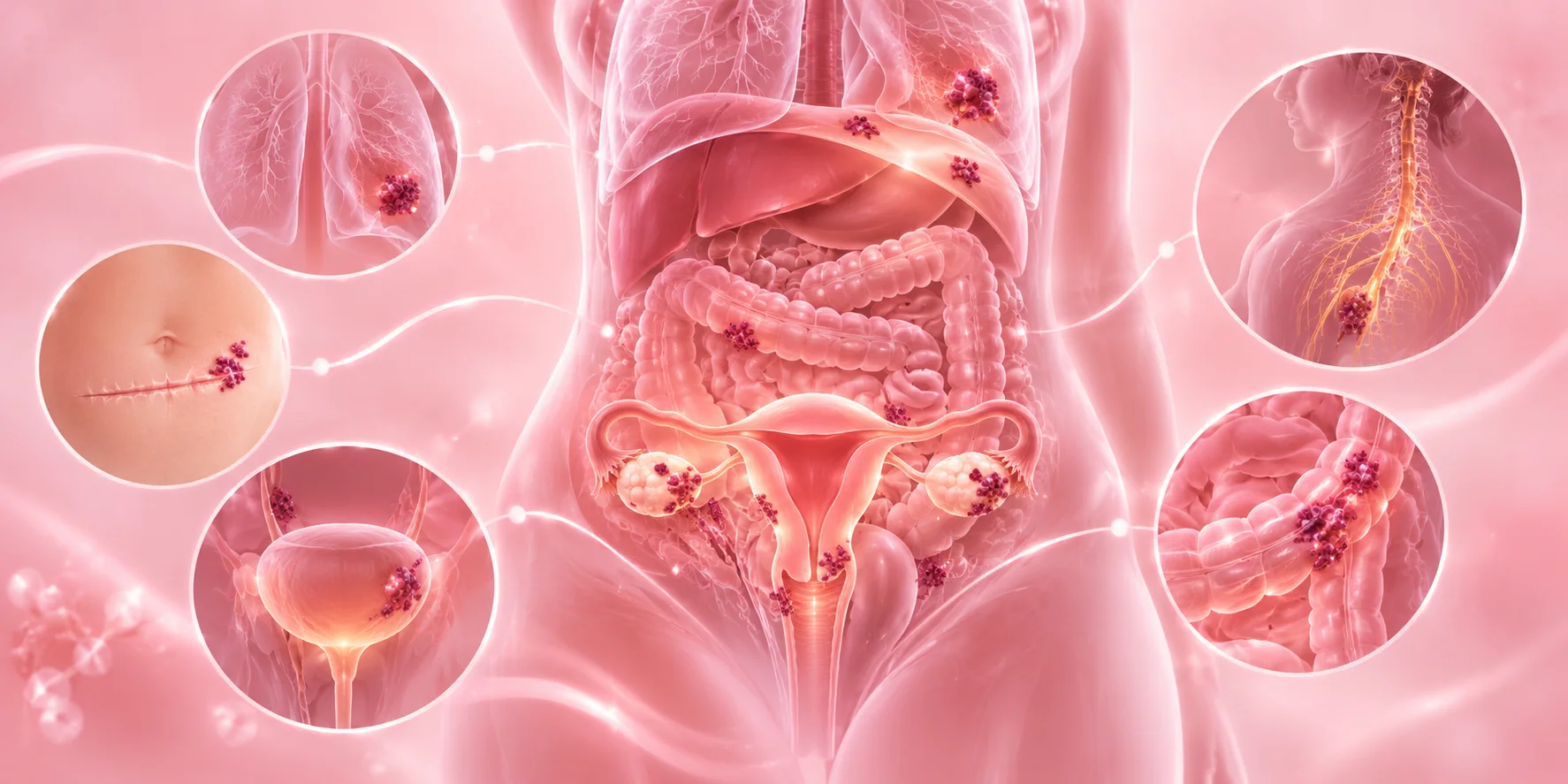 Kde všude se v ženském těle může ukrývat endometrióza?