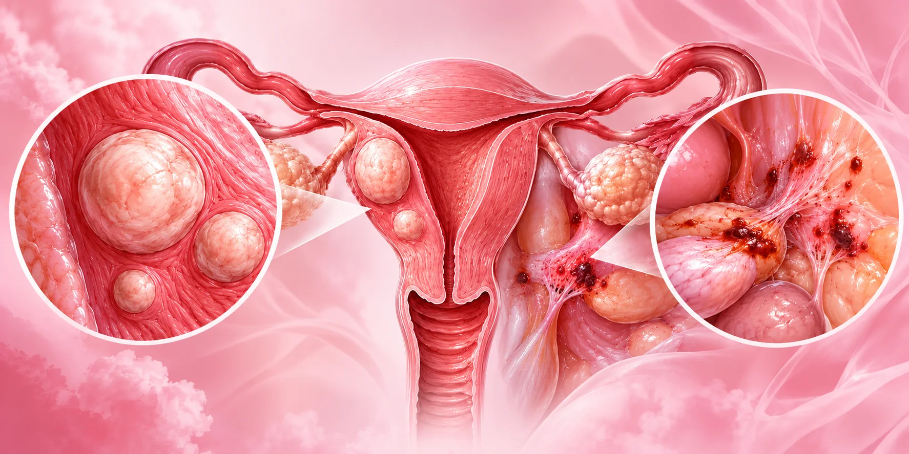 Rozdíl mezi děložními myomy a endometriózou