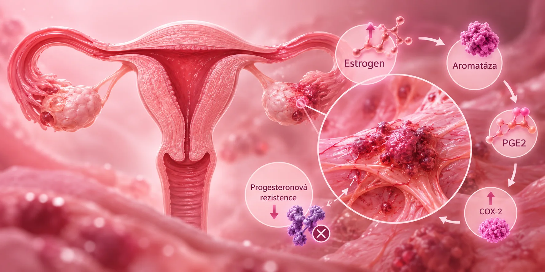 Hormonální a biologická podstata ložisek endometriózy